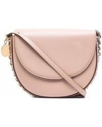 Stella McCartney - Chain-Trimmed Foldover Top Shoulder Bag - Lyst