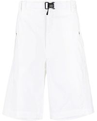 C.P. Company - Logo-Print Belted-Waist Shorts - Lyst