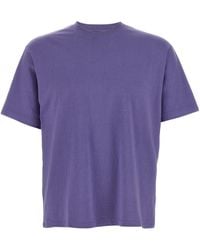 AURALEE - Brushed-Jersey T-Shirt - Lyst