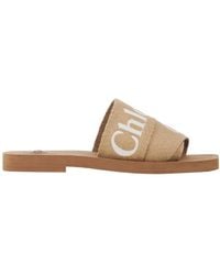 Chloé - Chloé Woody Flat Mules - Lyst
