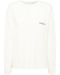 FRAME - Long-Sleeved Pure Cotton T-Shirt - Lyst