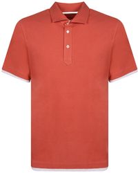Brunello Cucinelli - Tipped Polo Shirt - Lyst