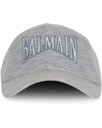 Balmain - Logo Embroidered Baseball Cap - Lyst