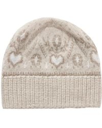 KHAITE - Patterned Knitted Hat - Lyst