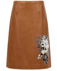 Marni - Floral Patterned Flared Midi Skirt - Lyst