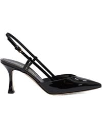 Ninalilou - 70Mm Mya Slingback Patent-Leather Pumps - Lyst