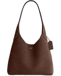 COACH - Solid Color Shoulder Bag - Lyst