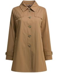 Herno - Single-Breasted A-Line Coat - Lyst
