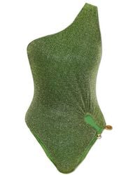 Oséree - Oséree Cut-Out Lurex One-Piece Swimsuit - Lyst