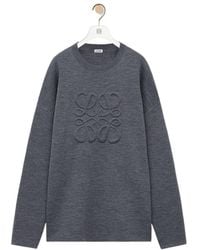 Loewe - Logo Detailed Crewneck Jumper - Lyst
