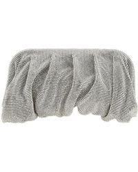 Benedetta Bruzziches - Venus La Grande Embellished Ruched Clutch Bag - Lyst