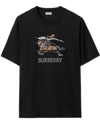 Burberry - Knight Sketch Cotton T-Shirt - Lyst