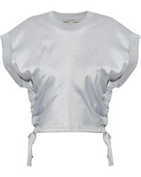 AllSaints - Mira Ruched Crop Top - Lyst