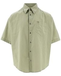 Ami Paris - Ami De Coeur Logo Embroidered Short-Sleeved Shirt - Lyst