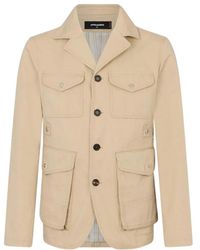 DSquared² - Military Chic Utility Cotton Jacket - Lyst