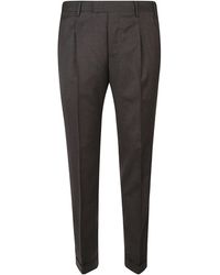 Pt Pantaloni - Virgin Wool Blend Straight-Leg Trousers - Lyst