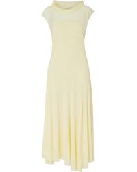 Proenza Schouler - Tamara Asymmetric Draped Crepe-Jersey Maxi Dress - Lyst