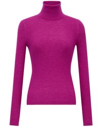 Saint Laurent - Turtleneck Knitted Jumper - Lyst