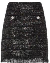 Giambattista Valli - Sequined Tweed Miniskirt - Lyst