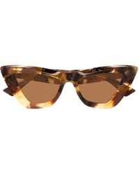 Bottega Veneta - Eyewear Cat-Eye Frame Sunglasses - Lyst