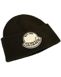 Moncler - Logo-Patch Ribbed Beanie - Lyst