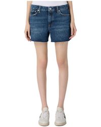 Rag & Bone - Denim Shorts With Belt Loops - Lyst