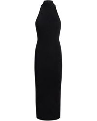 KHAITE - Suzanne Halter-Neck Midi Dress - Lyst