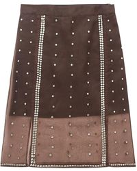 Wales Bonner - Presence Studded Midi Skirt - Lyst