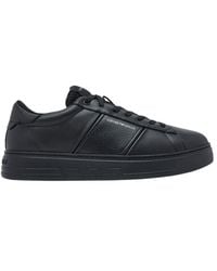 Emporio Armani - Panelled Lace-Up Sneakers - Lyst