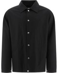 Jil Sander - Logo Printed Button-Up Jacket - Lyst