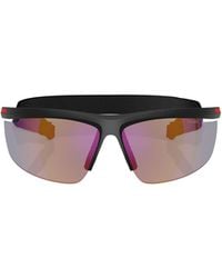 Prada Linea Rossa - Prada Eyewear Shield Frame Sunglasses - Lyst