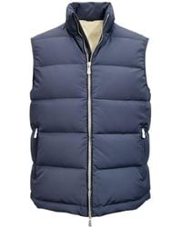 Eleventy - Stand-Collar Vest - Lyst