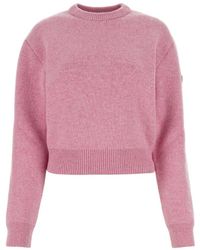 Balenciaga - Logo Patch Knitted Jumper - Lyst