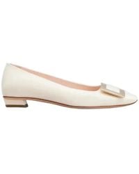 Roger Vivier - Belle Buckled Ballerina Flats - Lyst