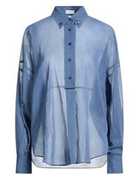 Brunello Cucinelli - Solid-Colored Organza Top - Lyst