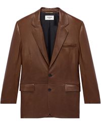 Saint Laurent - Single-Breasted Long-Sleeved Jacket - Lyst
