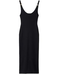 Miu Miu - Sleeveless Ribbed-Knit Midi Dress - Lyst