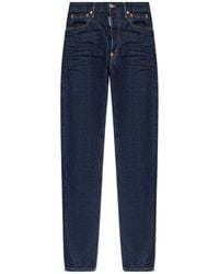 DSquared² - Logo Patch Slim-Fit Jeans - Lyst
