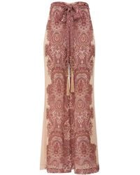 Zimmermann - Clash Georgette Pant - Lyst
