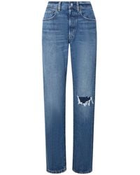 Polo Ralph Lauren - Distressed Straight-Leg Jeans - Lyst