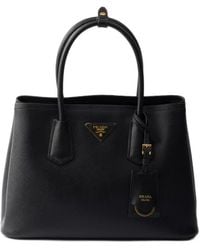 Prada - Double Medium Saffiano Leather Bag - Lyst
