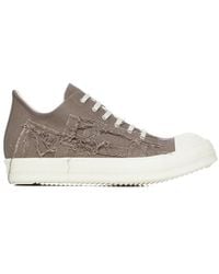 Rick Owens - Low Top Lace-Up Sneakers - Lyst