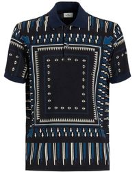 Etro - Graphic Printed Short-Sleeved Polo Shirt - Lyst