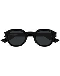 Saint Laurent - Eyewear Round Frame Sunglasses - Lyst