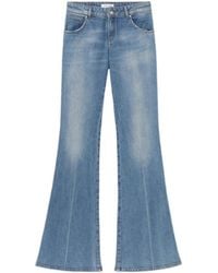 Blumarine - Flared-Leg Cotton Jeans - Lyst
