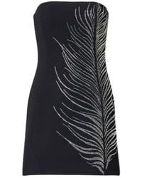 David Koma - Crystal-Embellished Cady Minidress - Lyst
