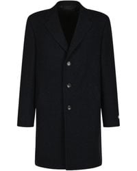 Canali - Collared Long-Sleeved Coat - Lyst