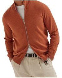 Brunello Cucinelli - Zip-Front Cardigan - Lyst