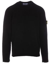 Stone Island - Compass-Motif Wool-Blend Jumper - Lyst