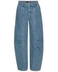 ROTATE BIRGER CHRISTENSEN - Panelled Denim Trousers - Lyst